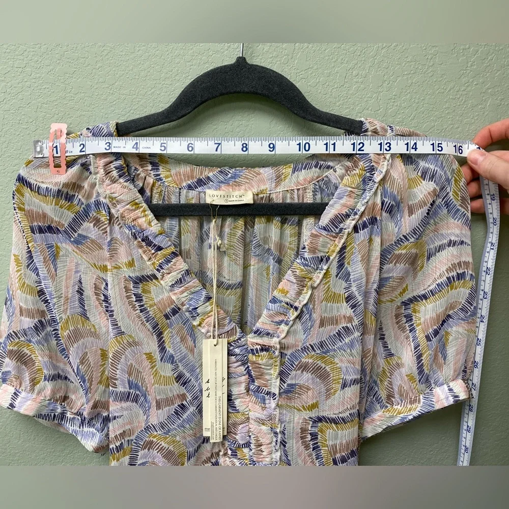 Lovestitch High Low Dress in Soft Pastels - Picture 11 of 14